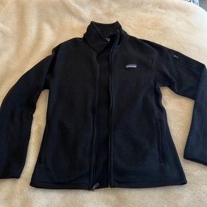 Patagonia womens med Better Sweater Full Zip fleece jacket black
